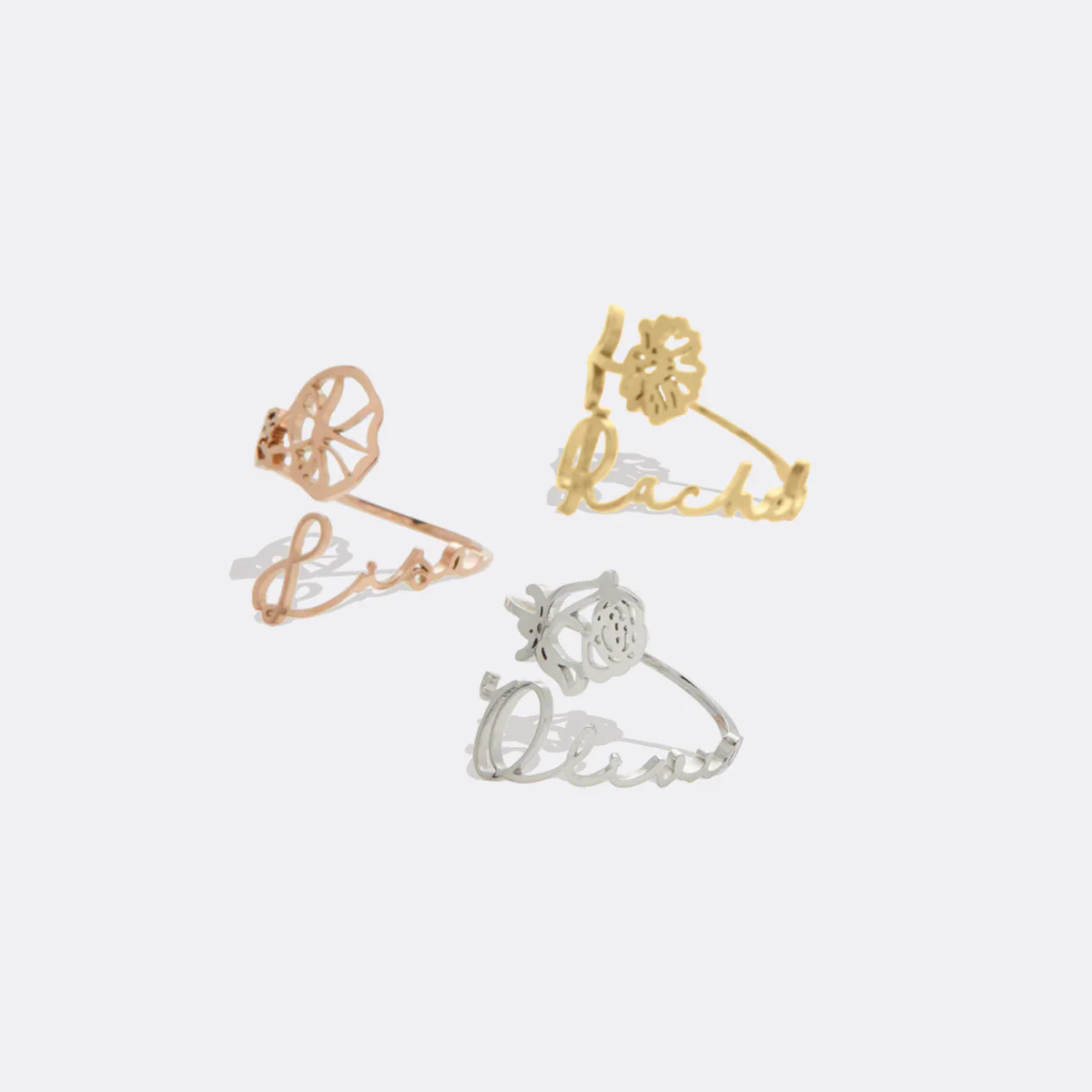 Birth Flower Name Ring - Image 10