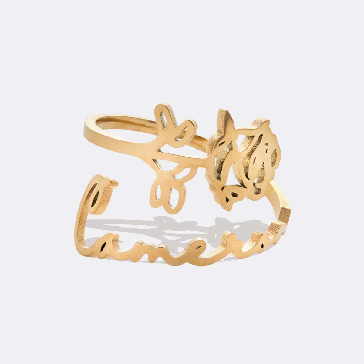 Birth Flower Name Ring - Image 27