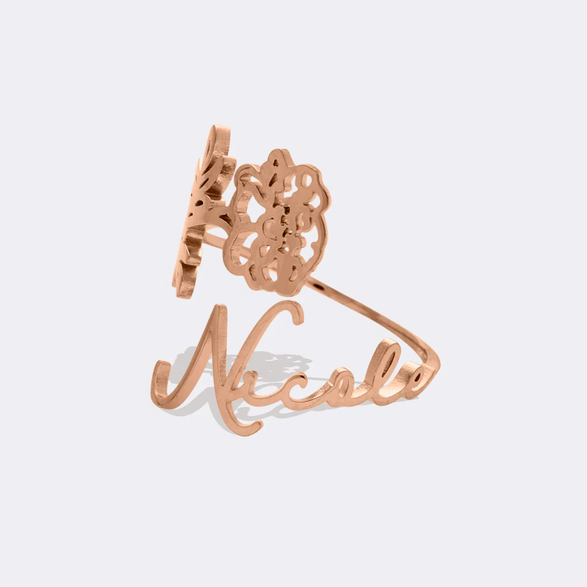 Birth Flower Name Ring - Image 32