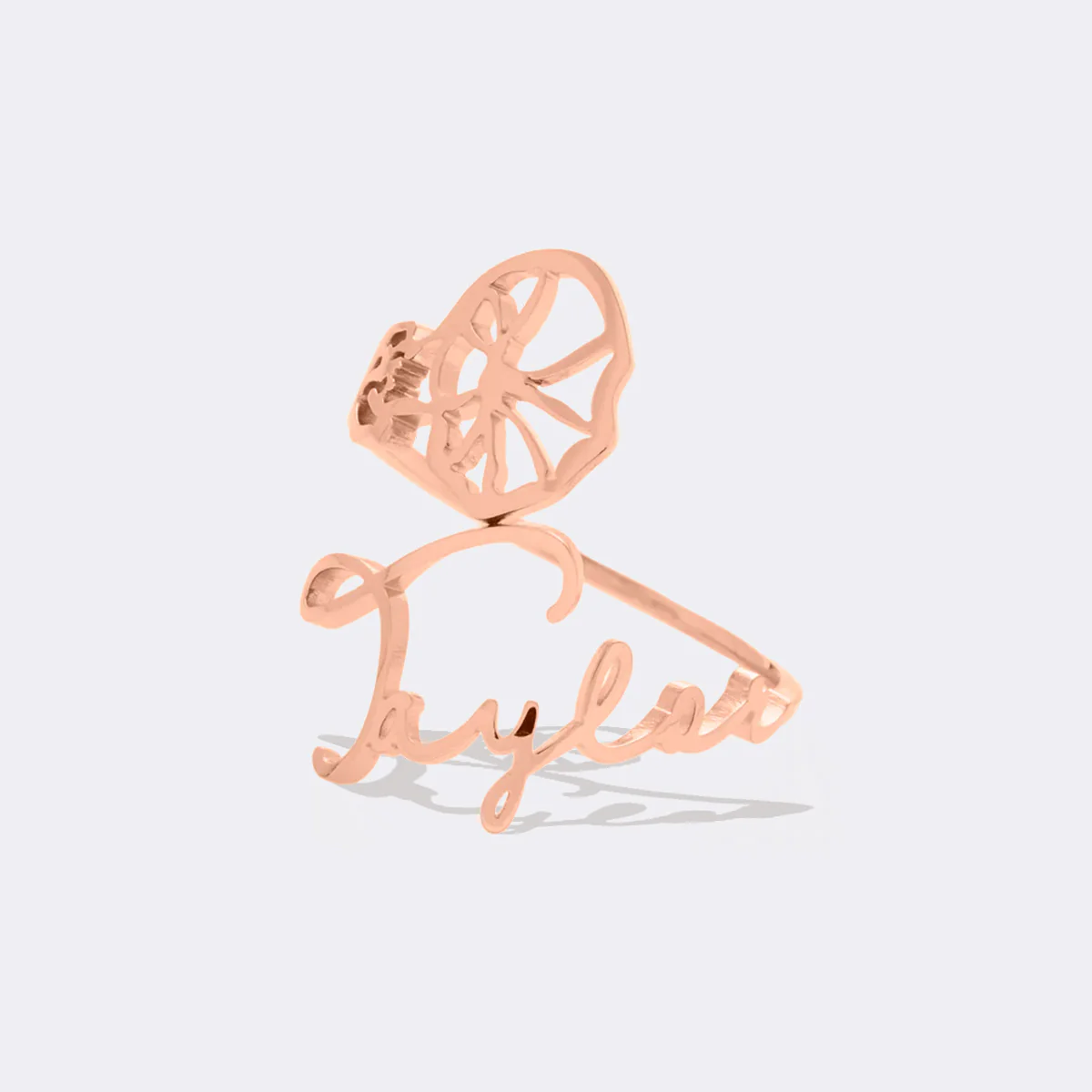 Birth Flower Name Ring - Image 33