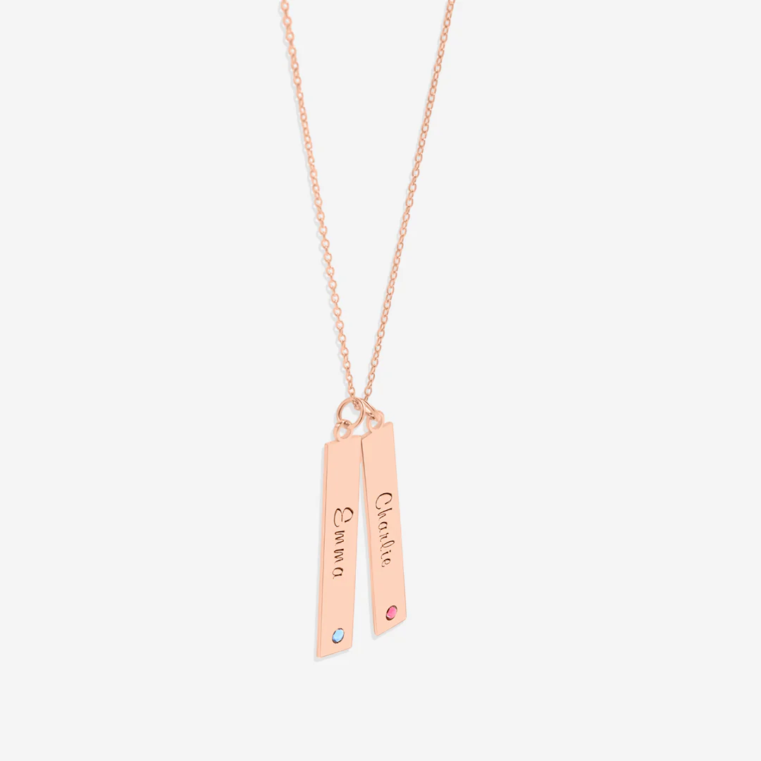 Birthstone Bar Necklace - Image 10
