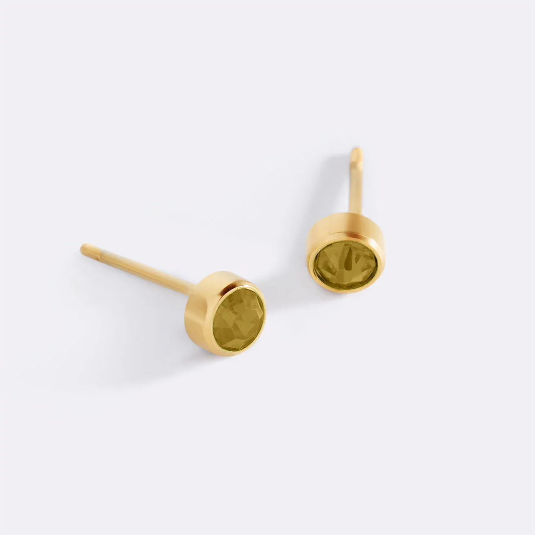 Birthstone Bezel Studs - Image 107