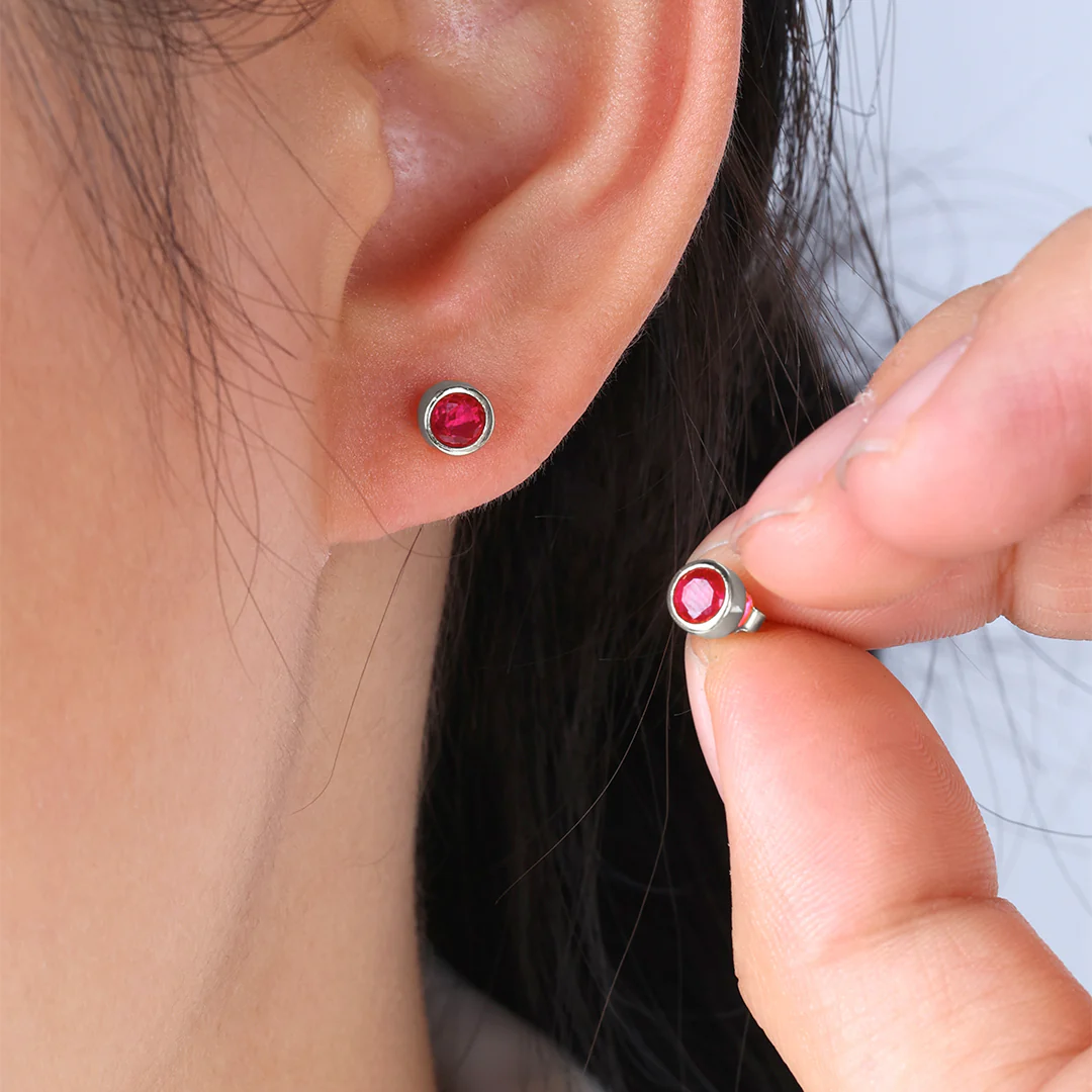 Birthstone Bezel Studs - Image 53