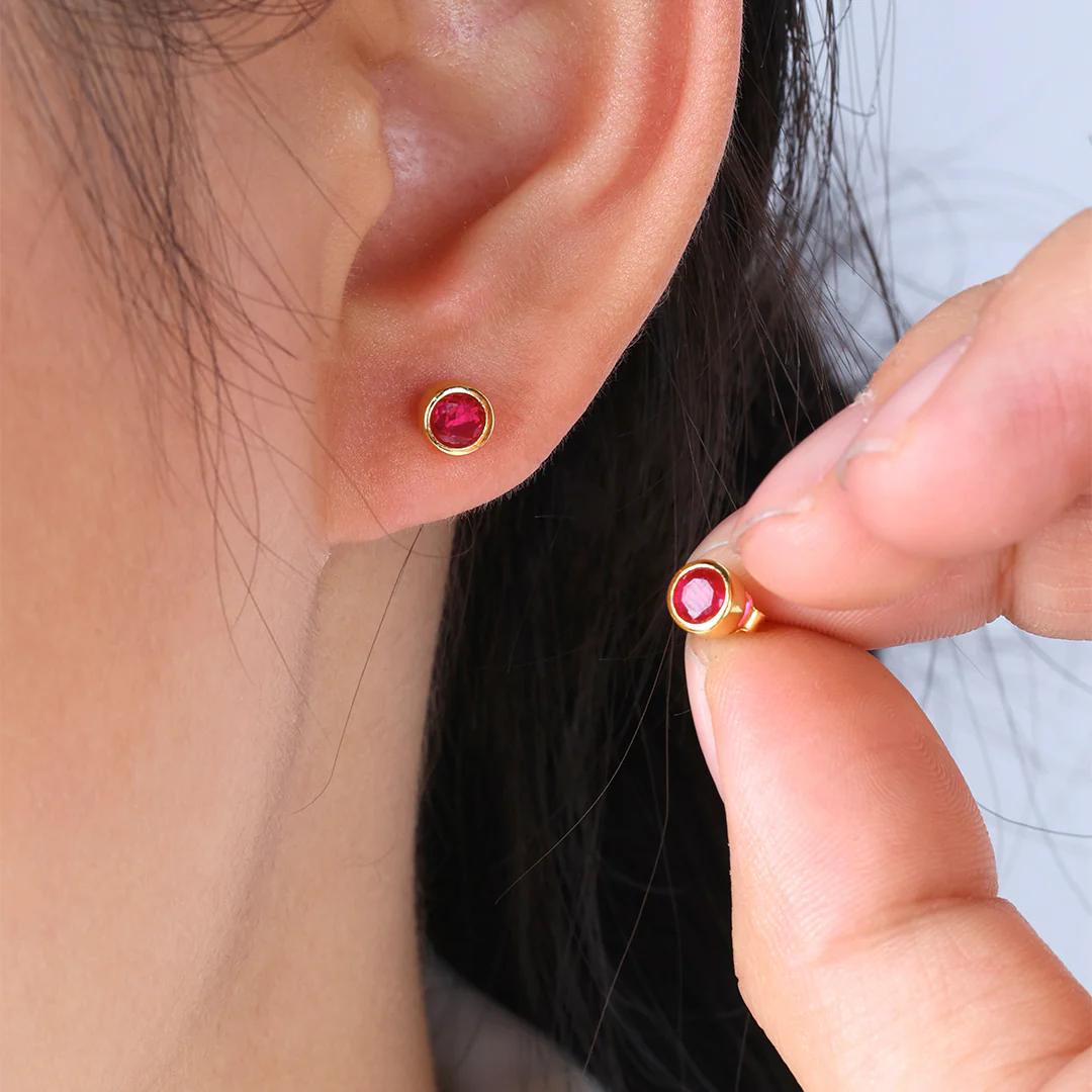 Birthstone Bezel Studs - Image 54
