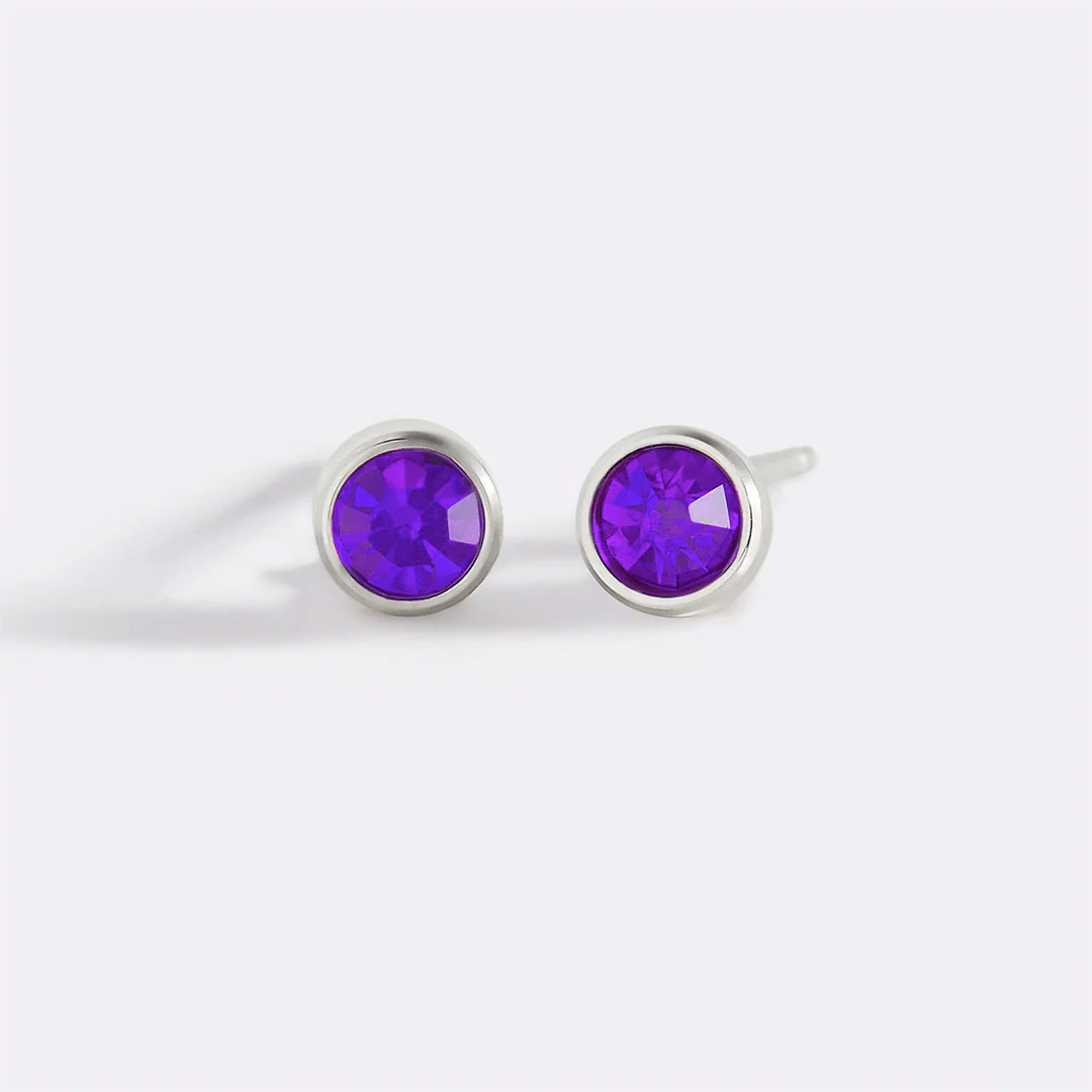 Birthstone Bezel Studs - Image 86