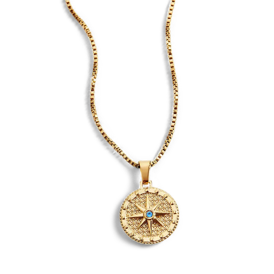 Birthstone Compass Pendant Necklace - Image 31