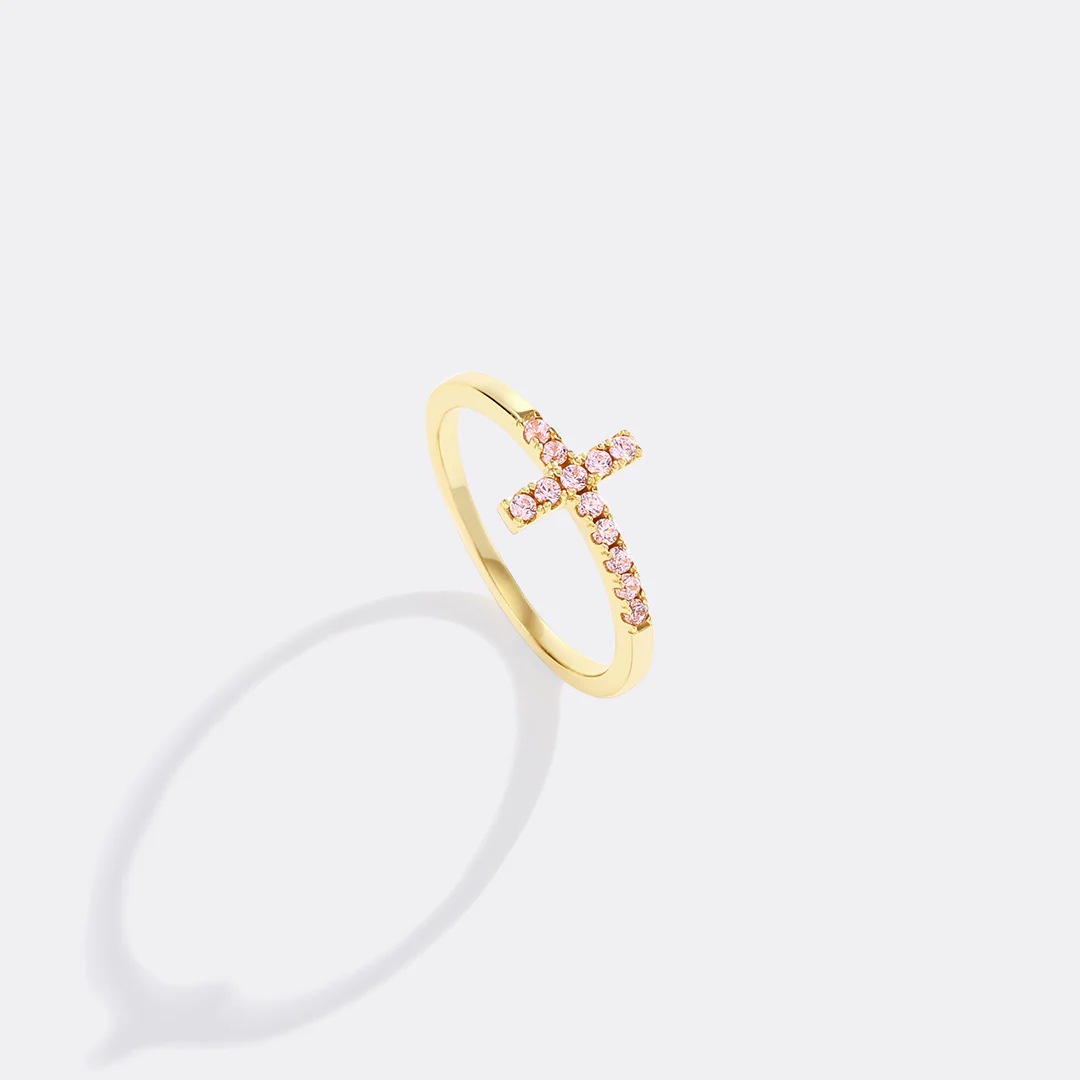 Birthstone Cross Ring - Image 14