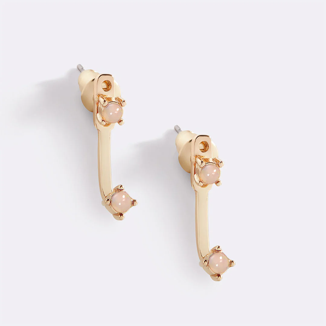 Birthstone Drop Ear Jacket Earrings - Image 29