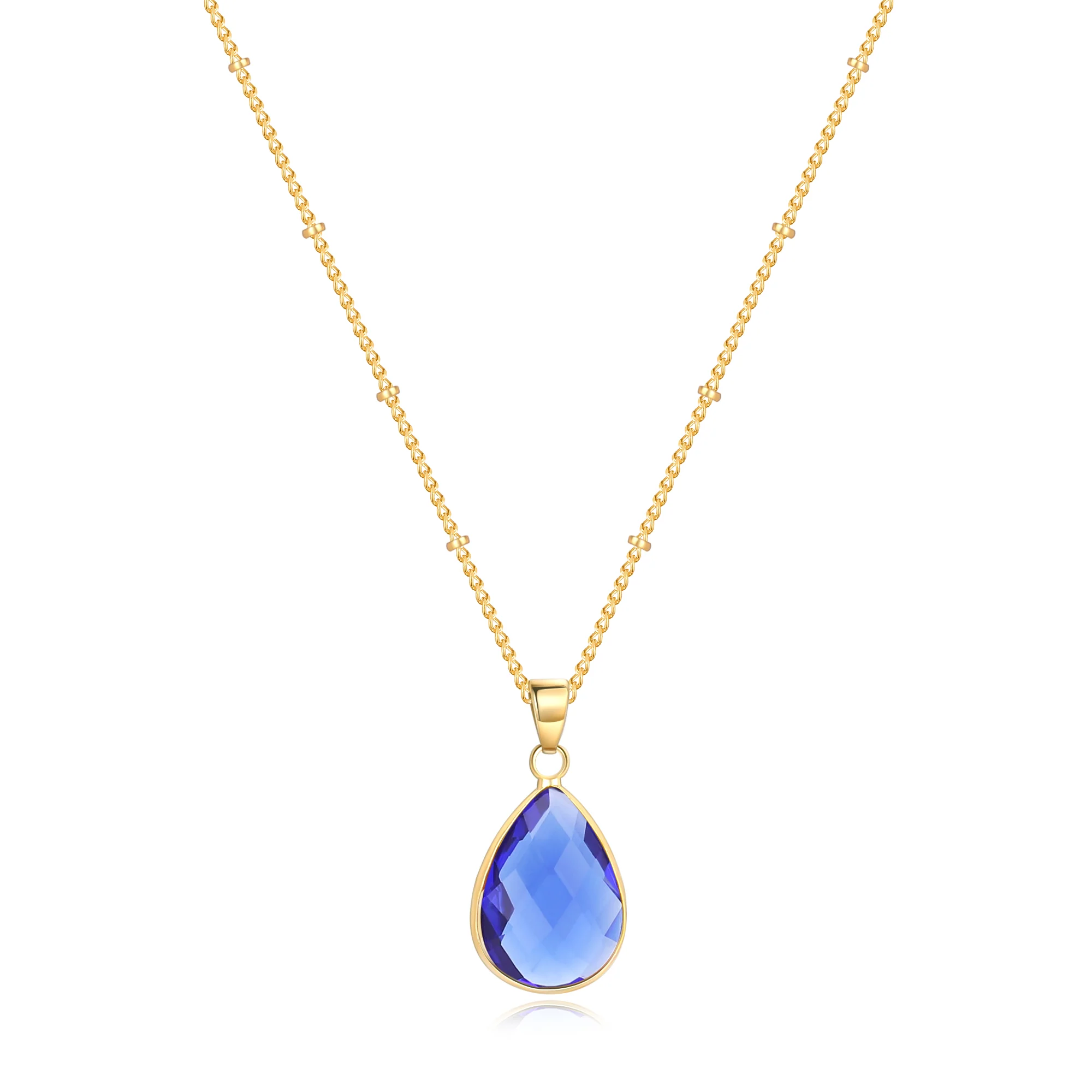 Birthstone Drop Pendant Necklace - Image 27