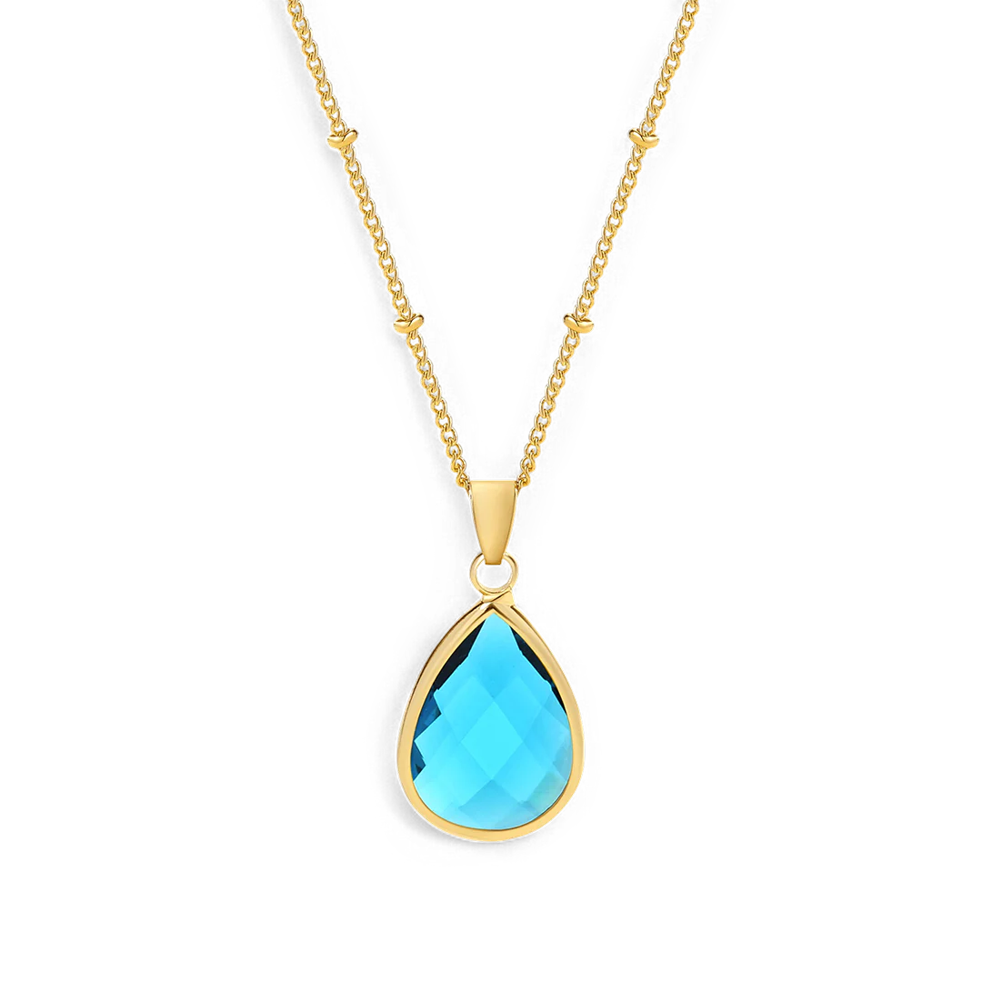 Birthstone Drop Pendant Necklace - Image 56