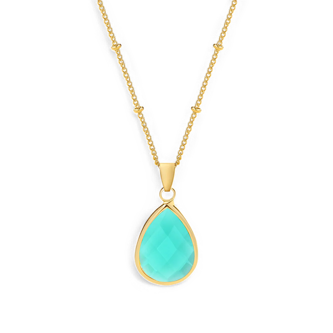 Birthstone Drop Pendant Necklace - Image 66