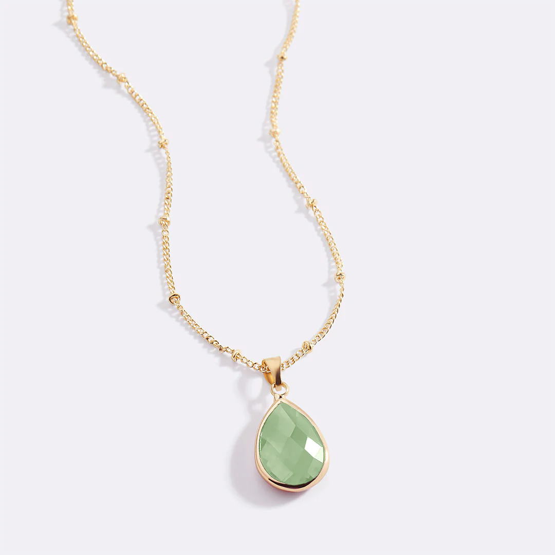 Birthstone Drop Pendant Necklace - Image 77
