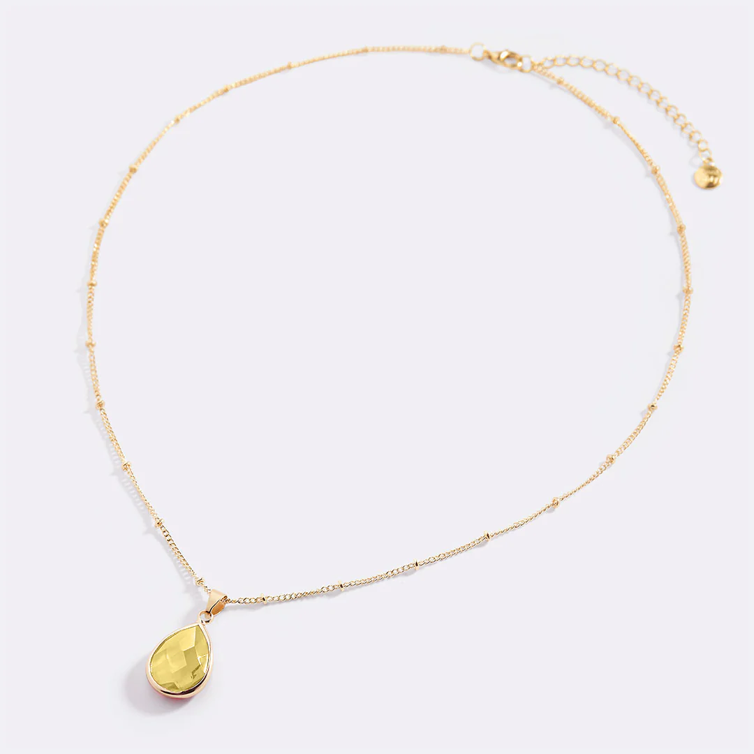 Birthstone Drop Pendant Necklace - Image 84