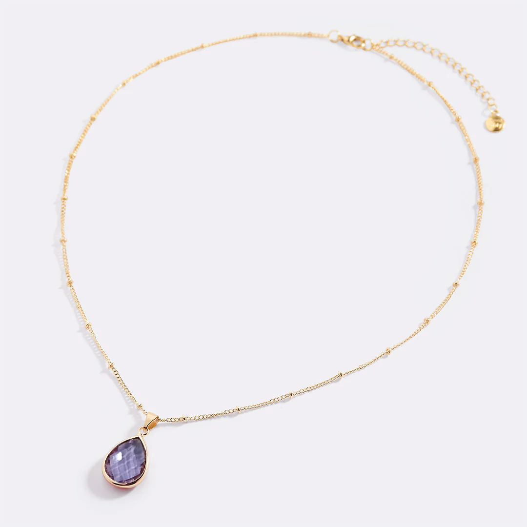Birthstone Drop Pendant Necklace - Image 90