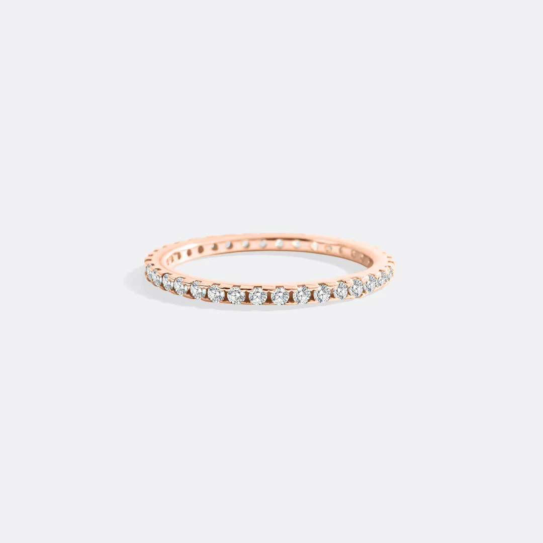 April Birthstone Eternity Stacking Ring - Image 31
