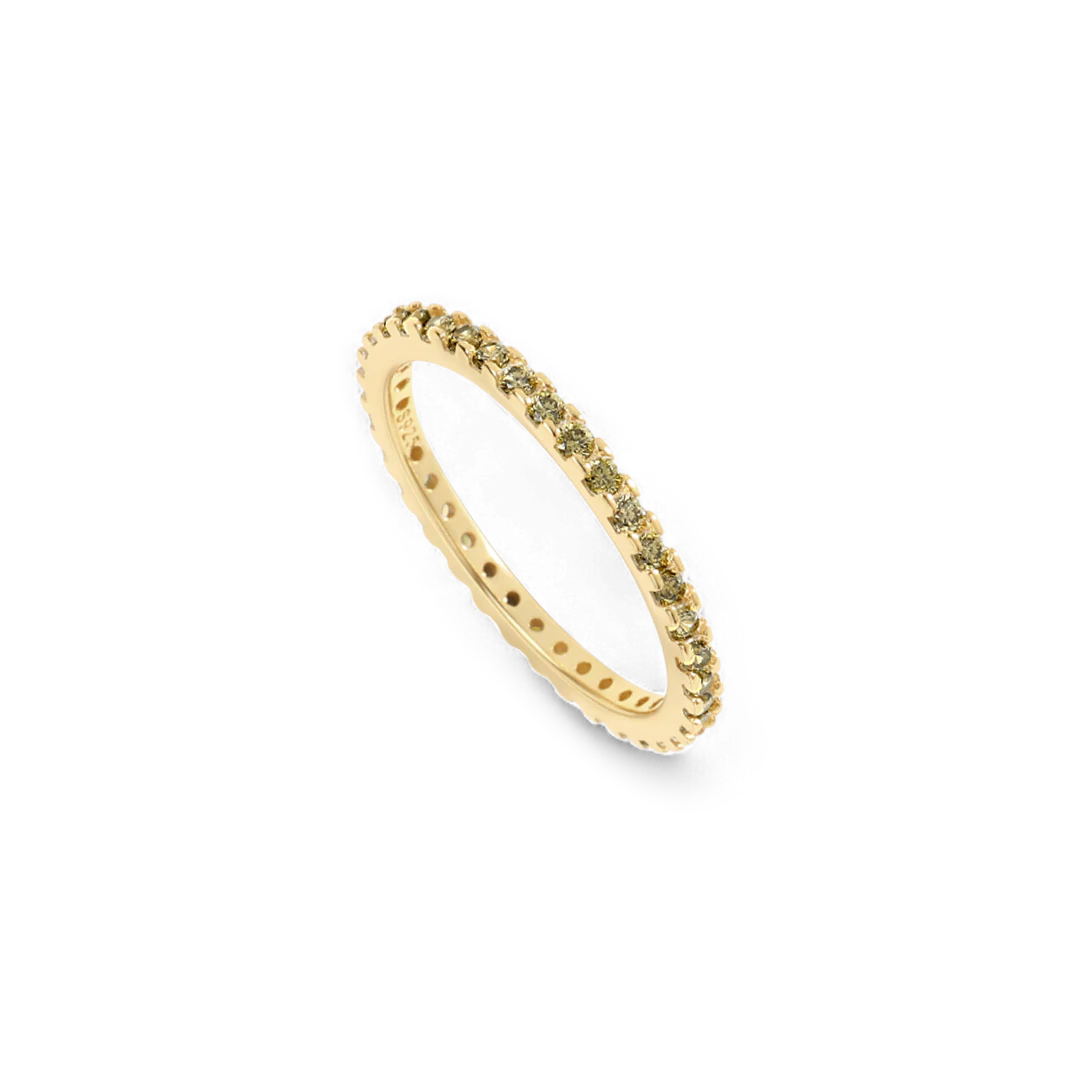 August Birthstone Eternity Stacking Ring