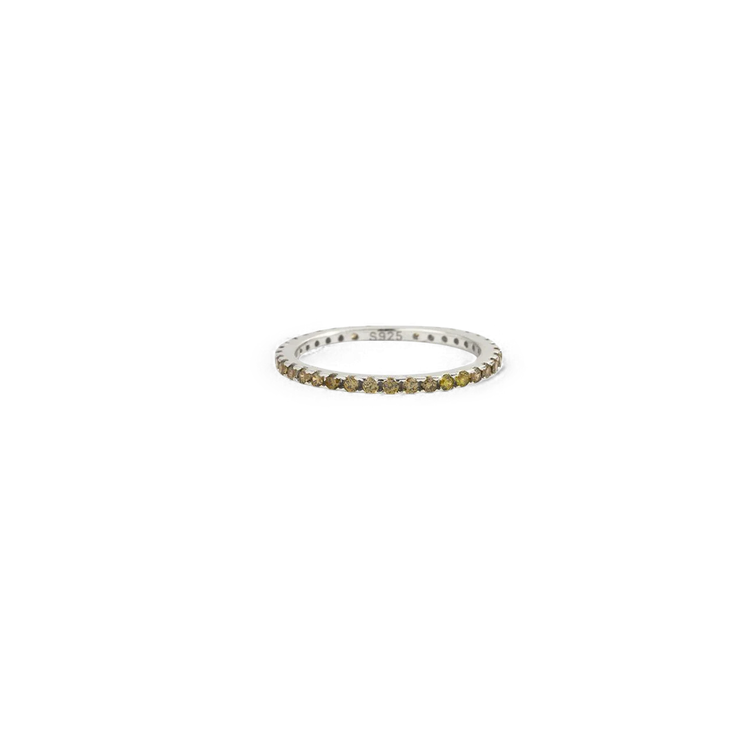 August Birthstone Eternity Stacking Ring - Image 15
