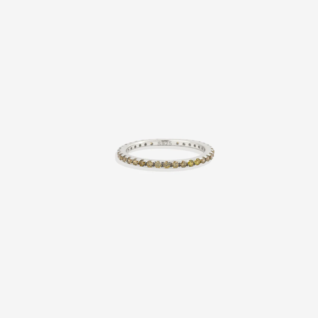 August Birthstone Eternity Stacking Ring - Image 22