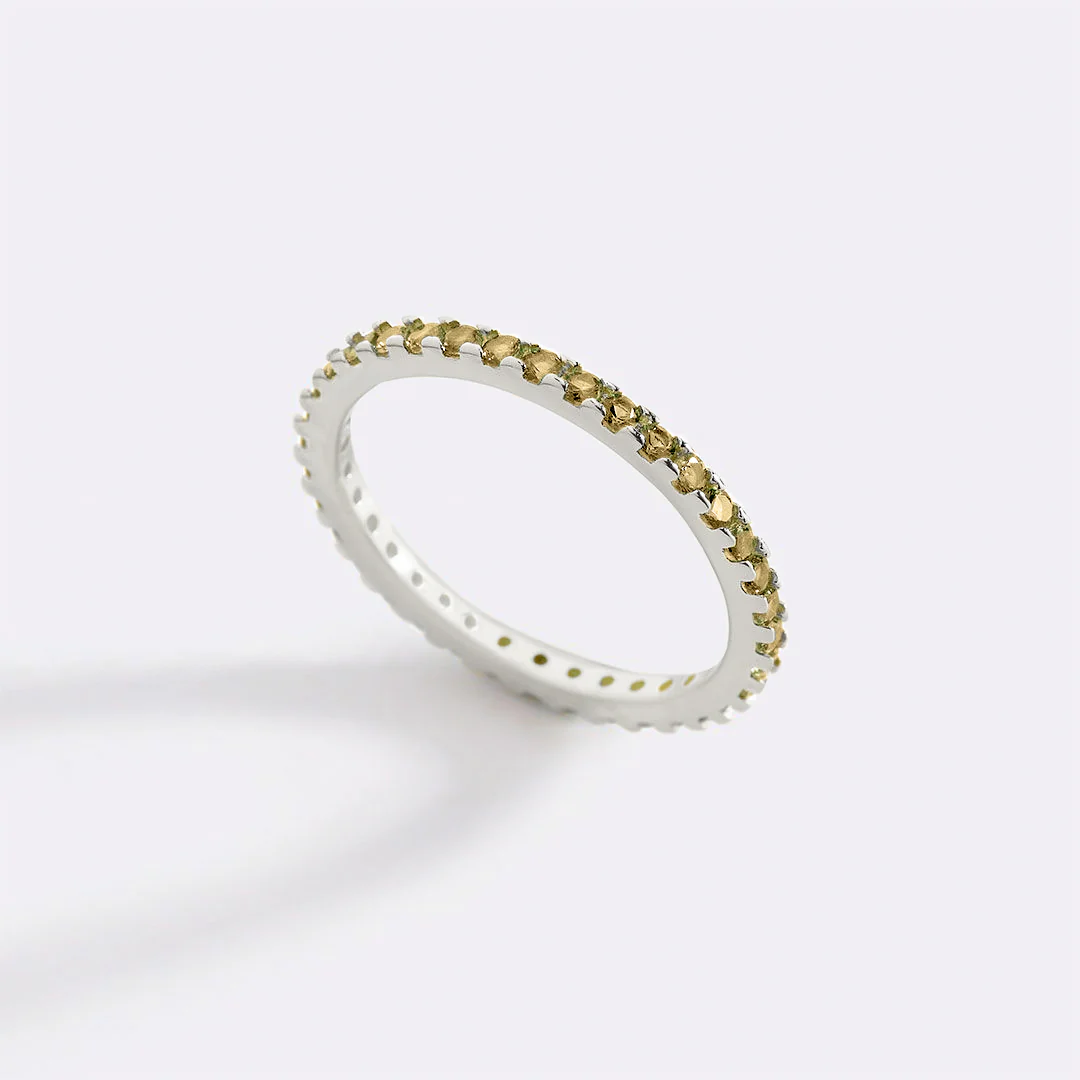 August Birthstone Eternity Stacking Ring - Image 24