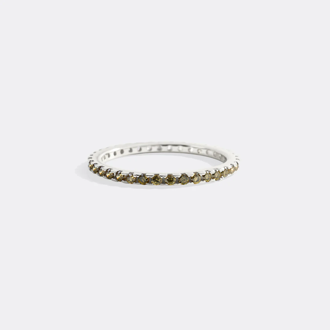 August Birthstone Eternity Stacking Ring - Image 29