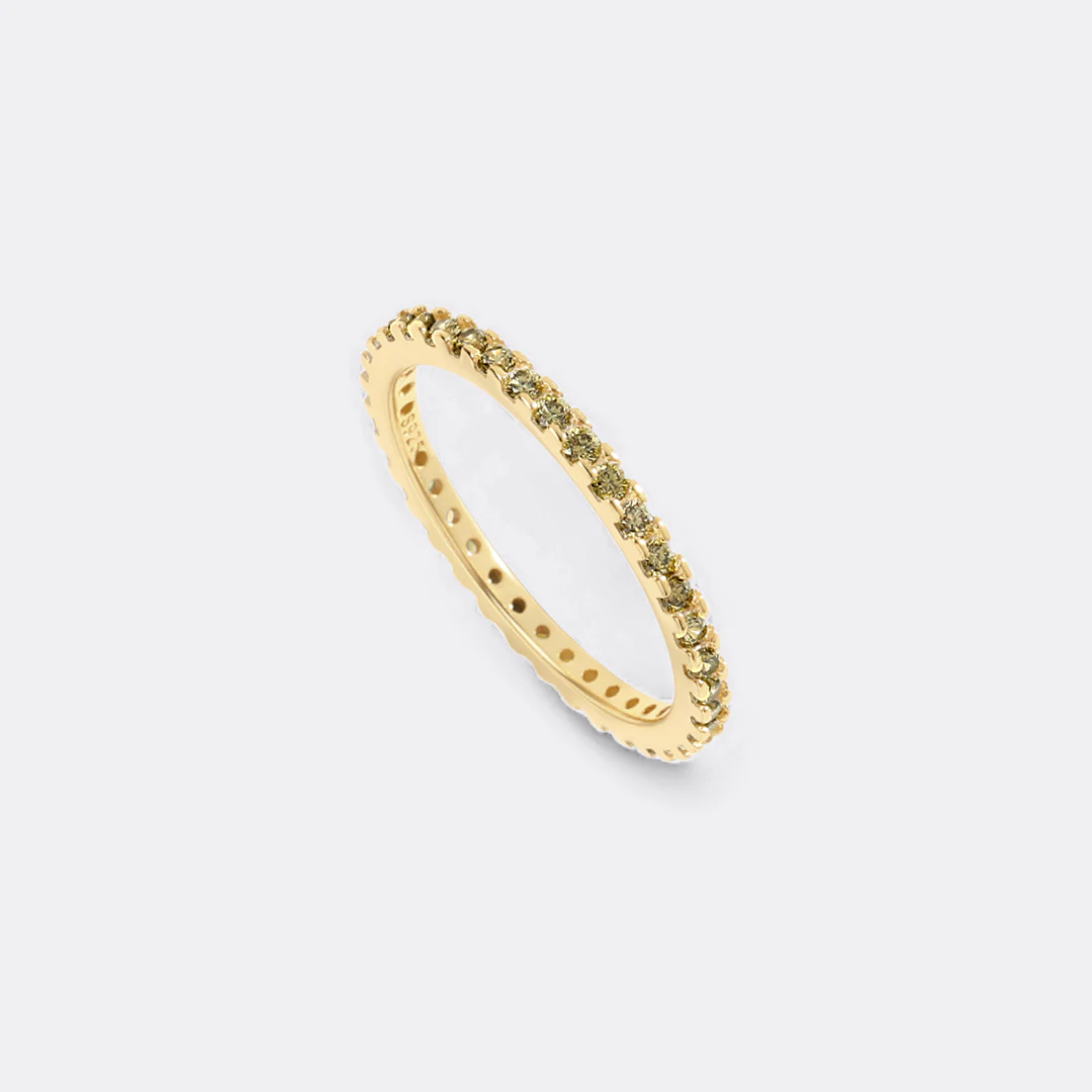 August Birthstone Eternity Stacking Ring - Image 30