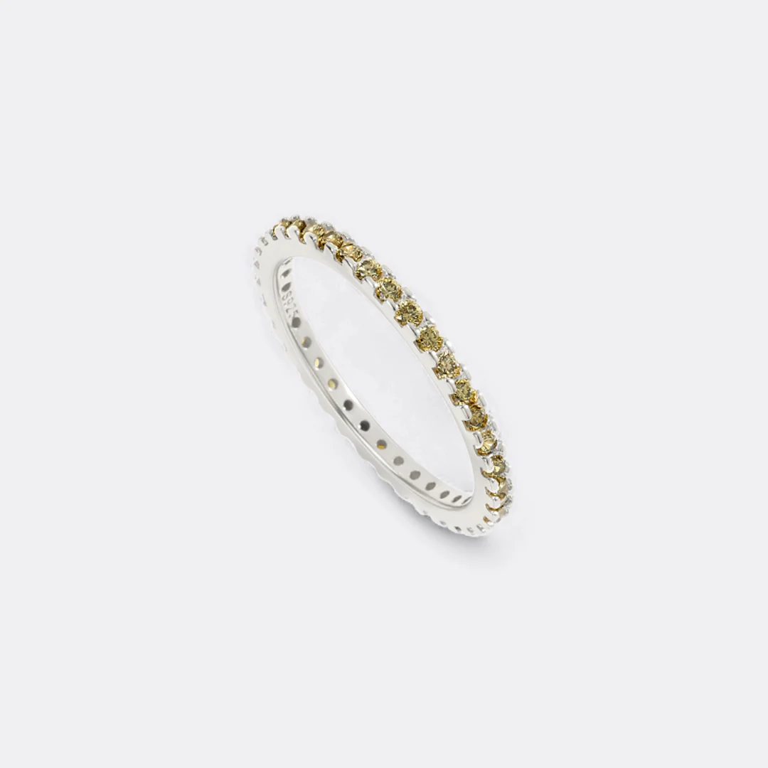 August Birthstone Eternity Stacking Ring - Image 32