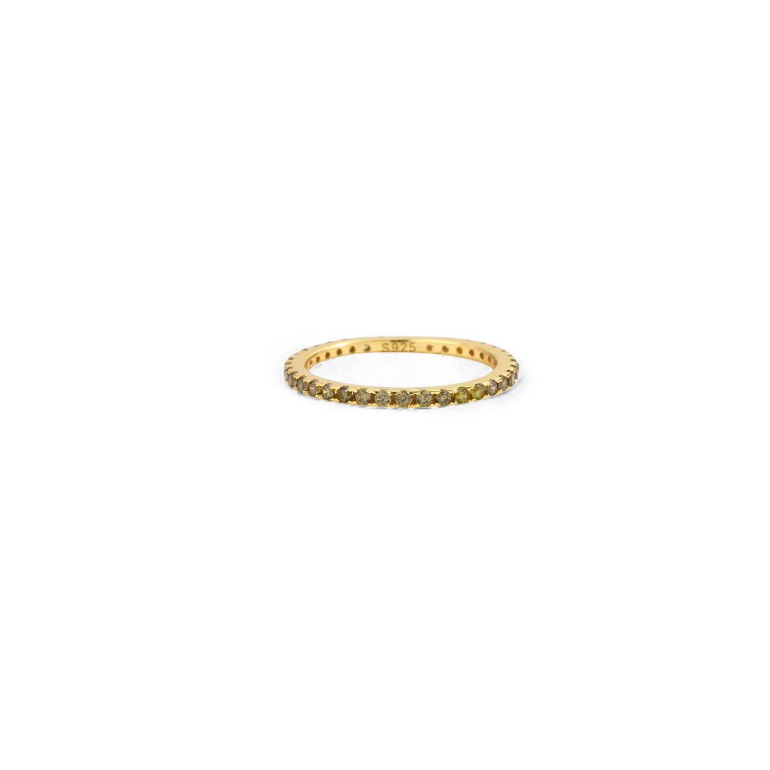 August Birthstone Eternity Stacking Ring - Image 5