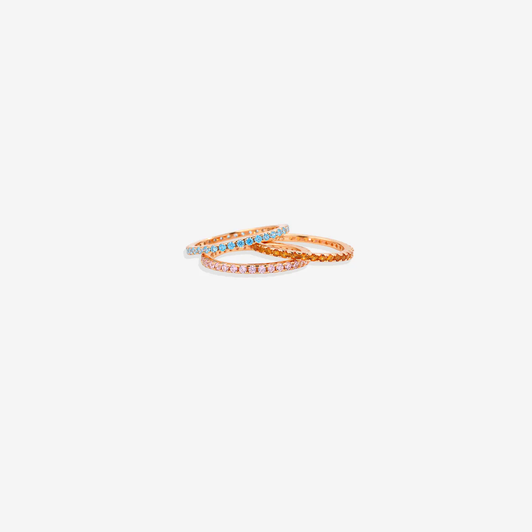 December Birthstone Eternity Stacking Ring - Image 13