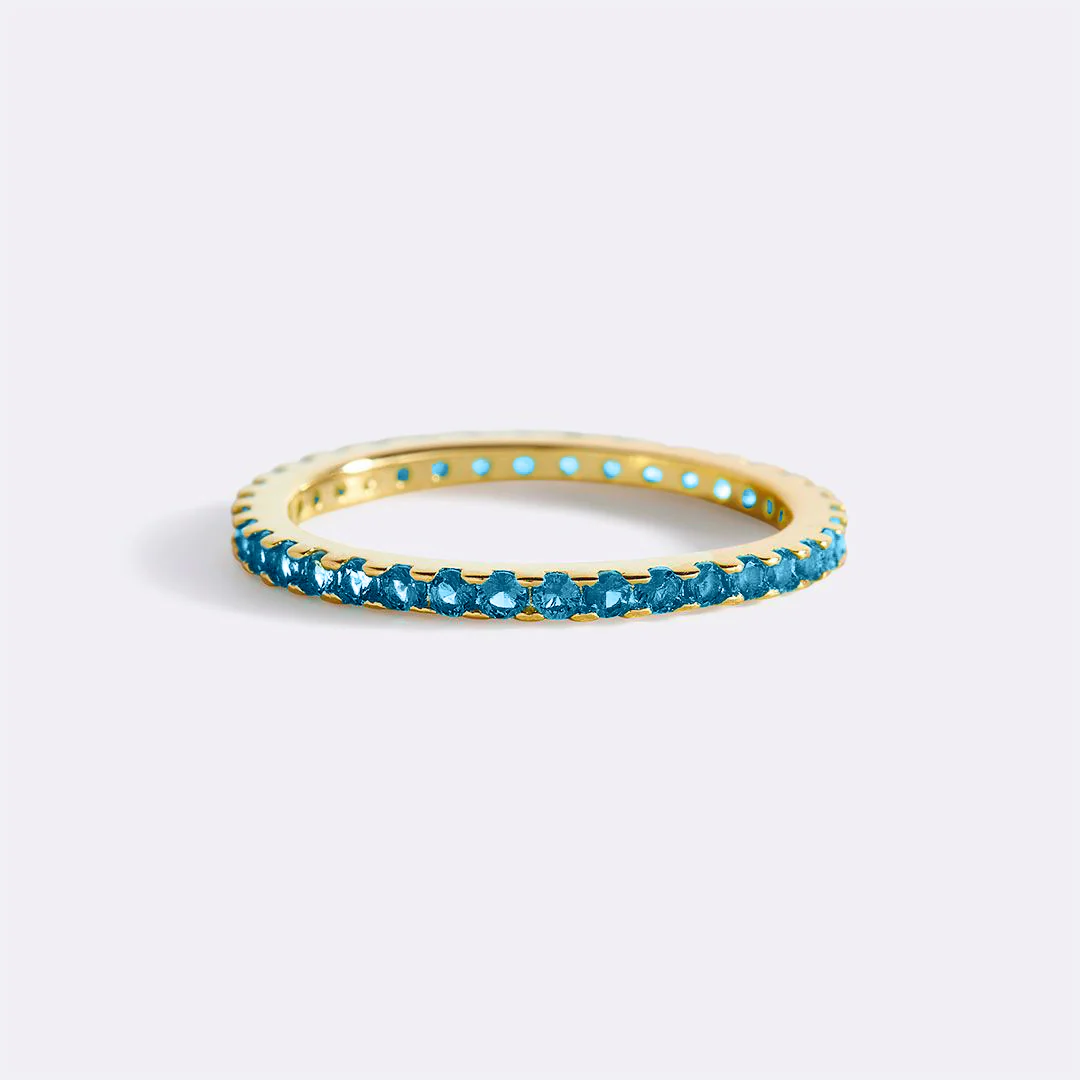 December Birthstone Eternity Stacking Ring - Image 26