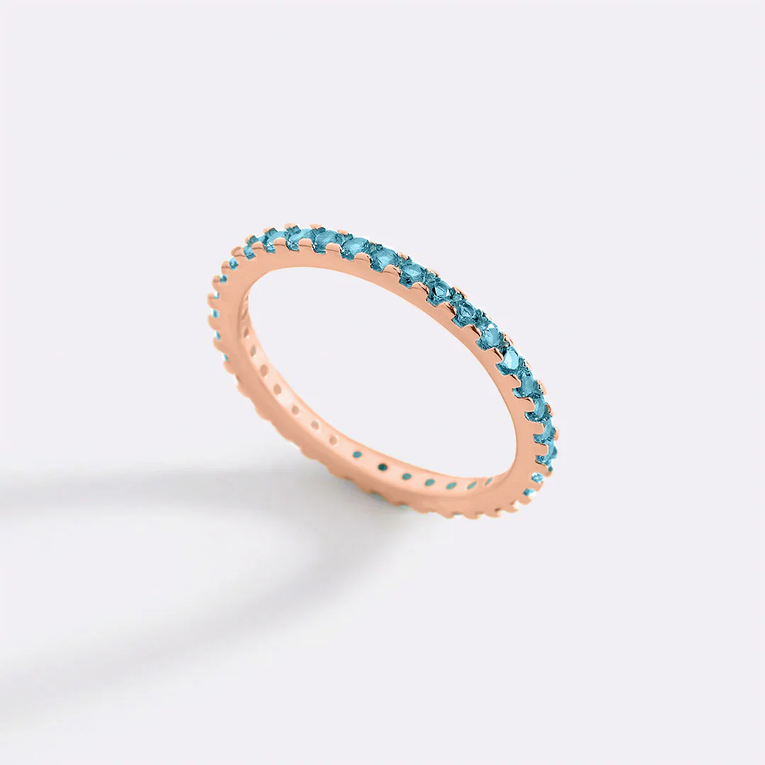 December Birthstone Eternity Stacking Ring - Image 27