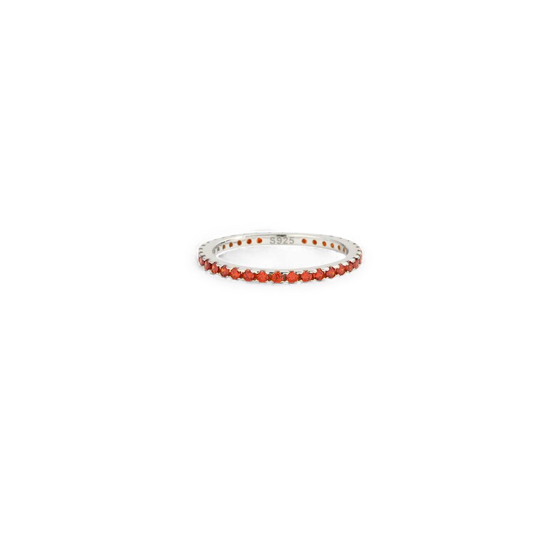 January Birthstone Eternity Stacking Ring - Image 15