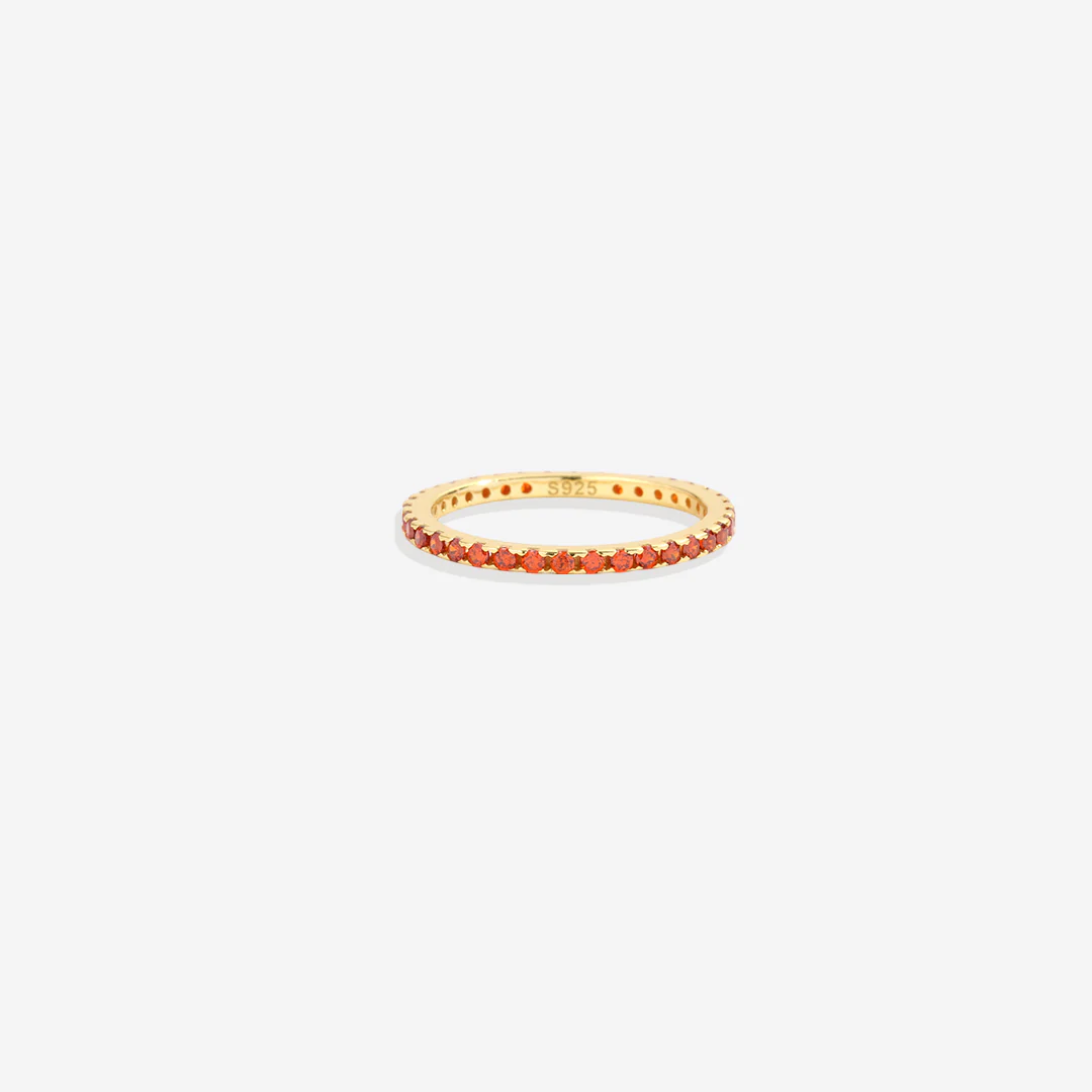 January Birthstone Eternity Stacking Ring - Image 20