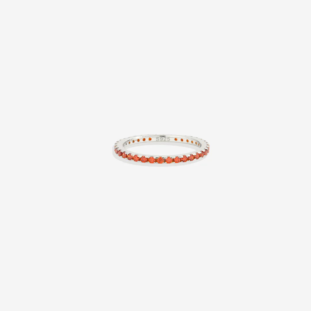 January Birthstone Eternity Stacking Ring - Image 21