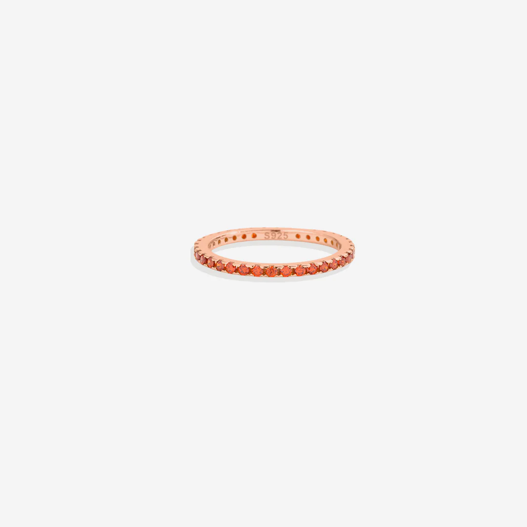 January Birthstone Eternity Stacking Ring - Image 22