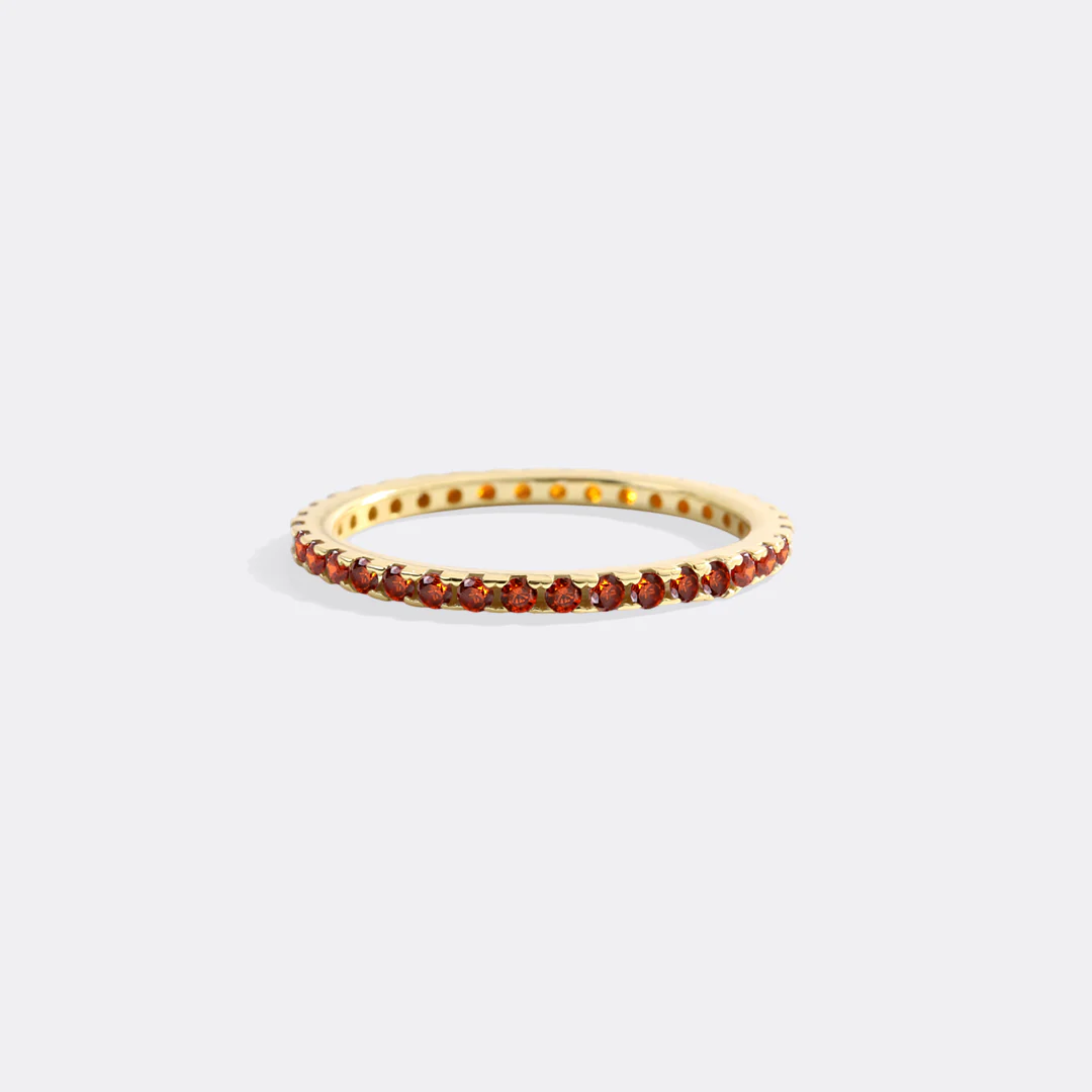 January Birthstone Eternity Stacking Ring - Image 27