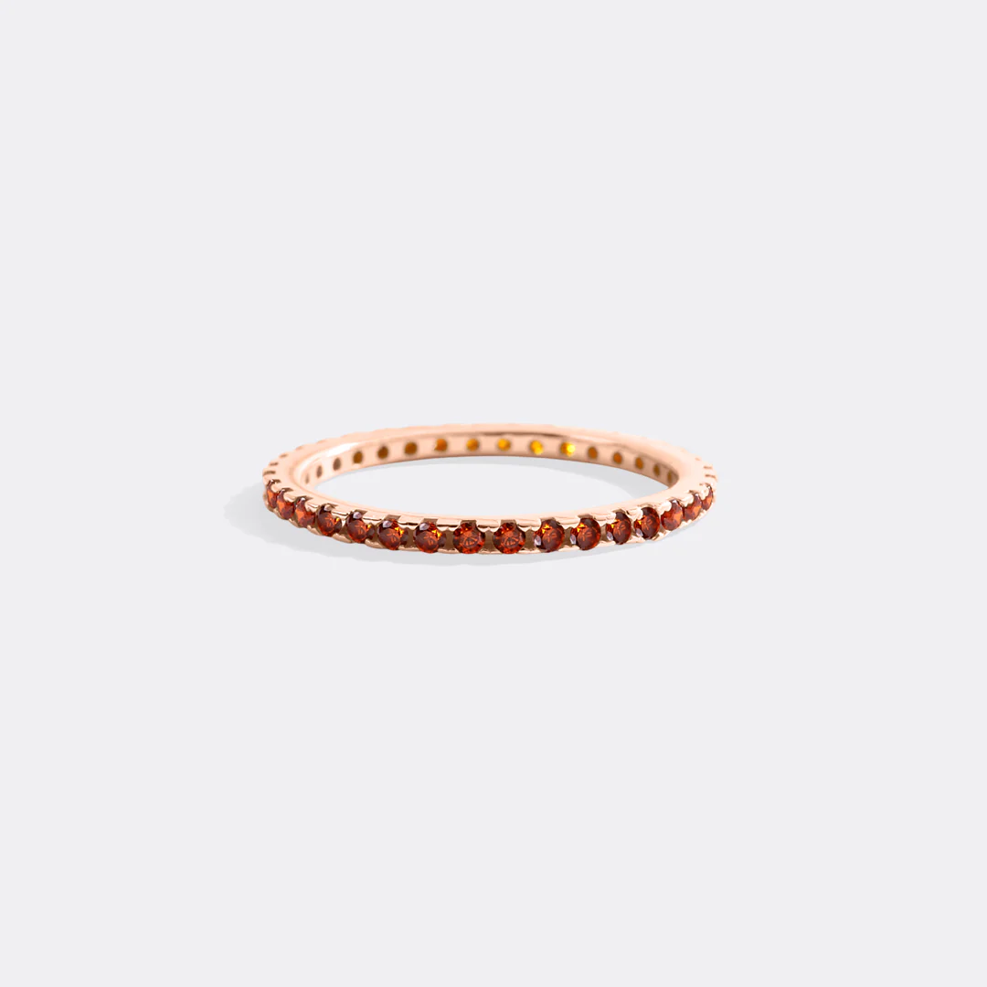 January Birthstone Eternity Stacking Ring - Image 28