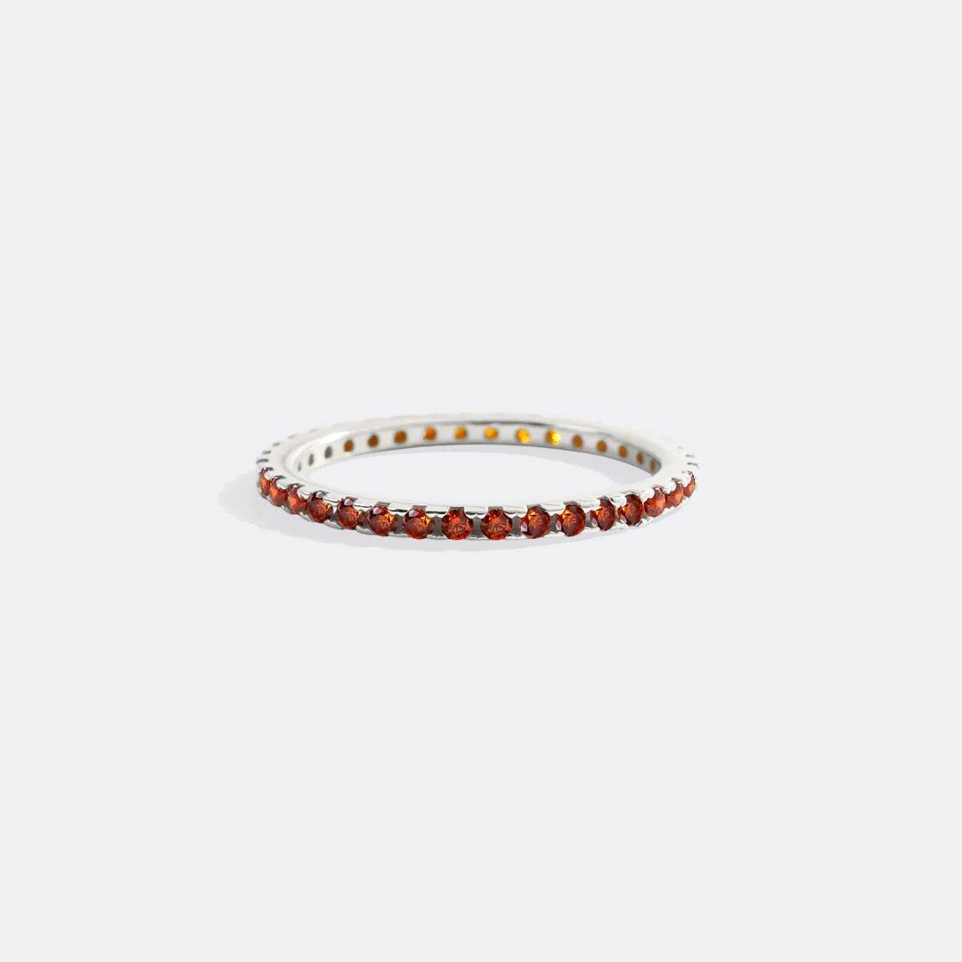 January Birthstone Eternity Stacking Ring - Image 29
