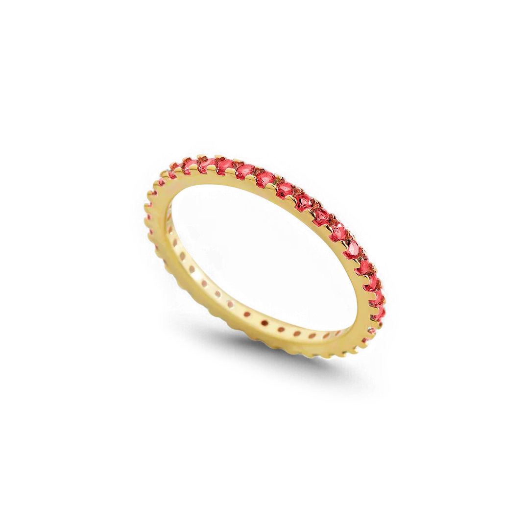 January Birthstone Eternity Stacking Ring - Image 4