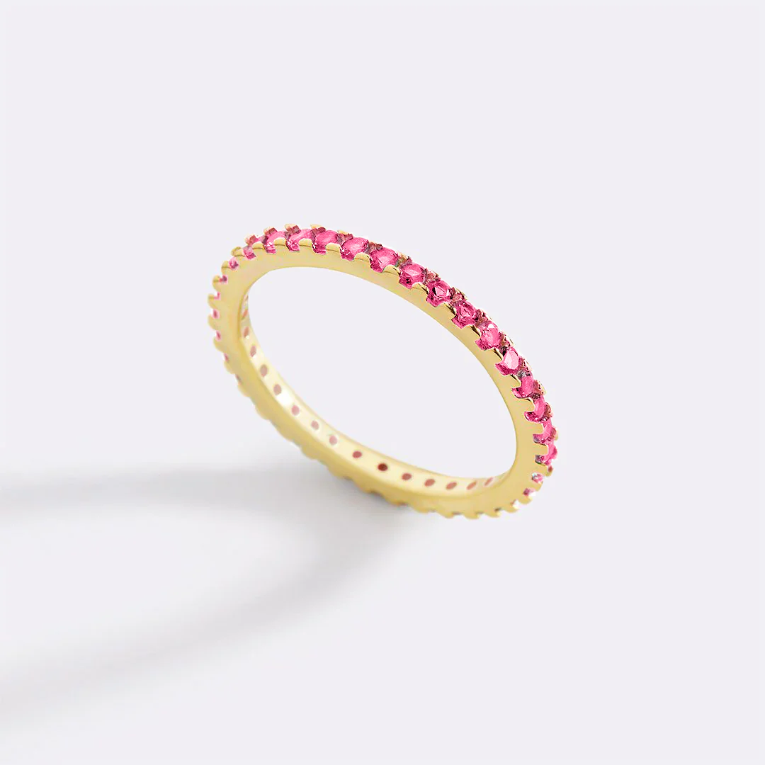 July Birthstone Eternity Stacking Ring - Image 27
