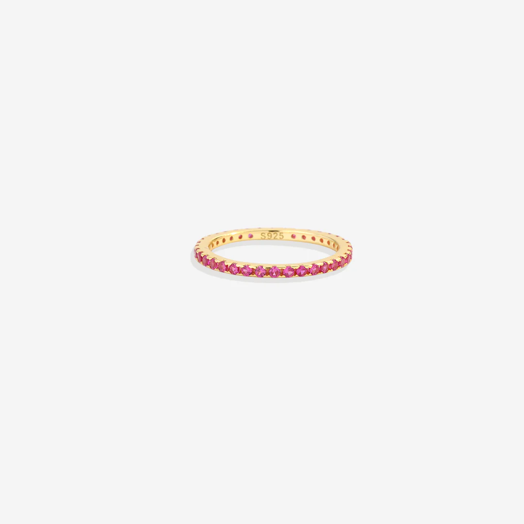 July Birthstone Eternity Stacking Ring - Image 4