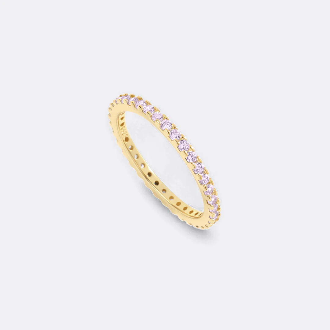 June Birthstone Eternity Stacking Ring - Image 30