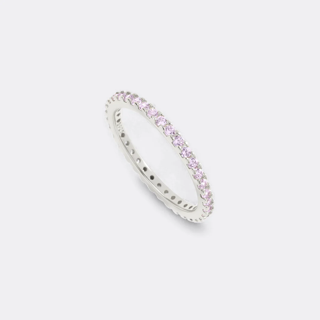 June Birthstone Eternity Stacking Ring - Image 32