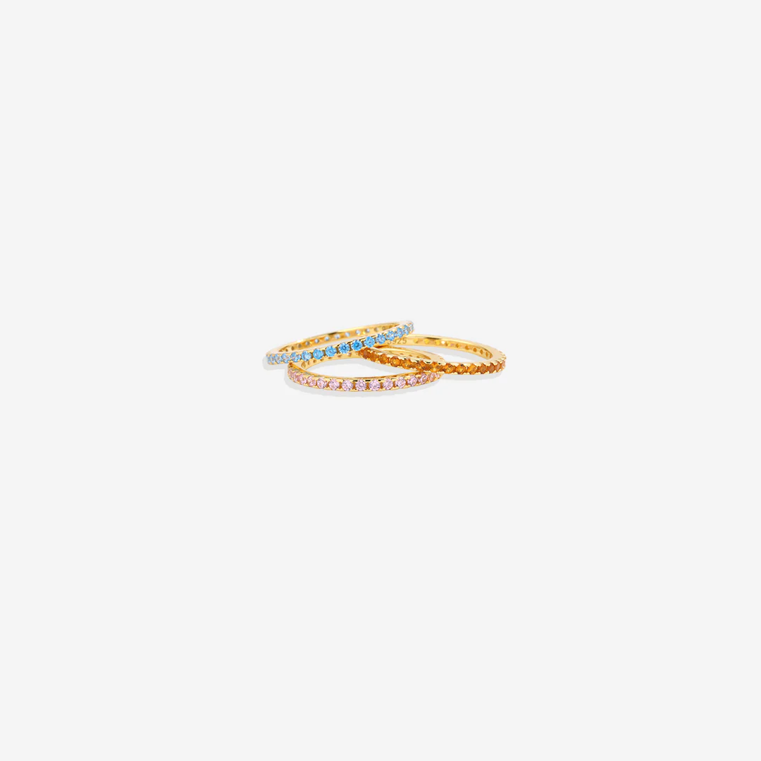 June Birthstone Eternity Stacking Ring - Image 7