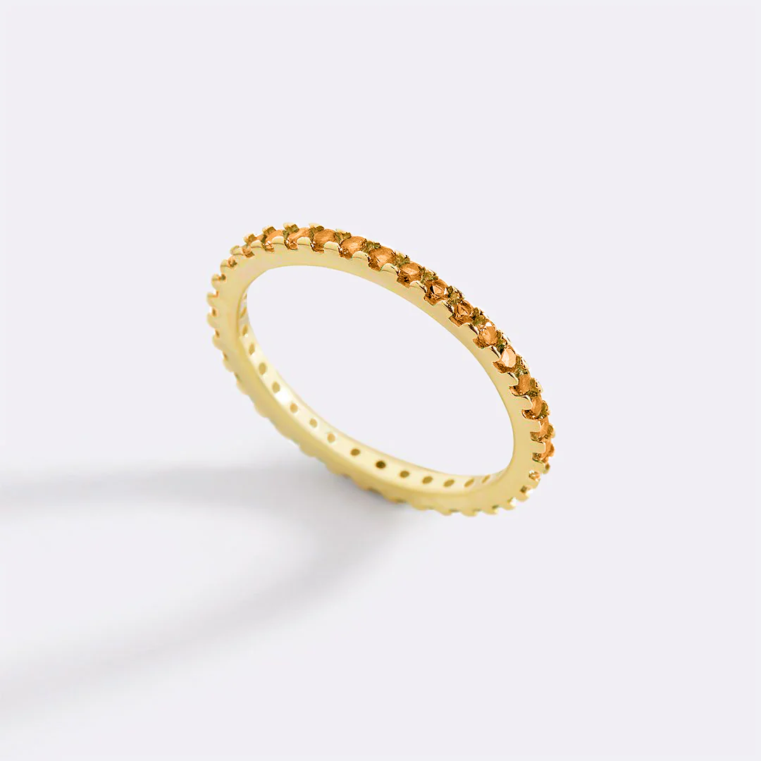 November Birthstone Eternity Stacking Ring - Image 25