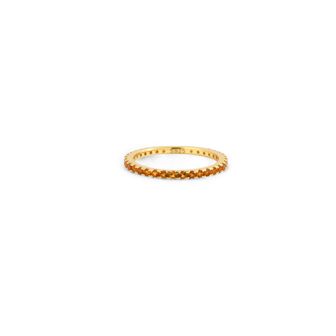 November Birthstone Eternity Stacking Ring - Image 4