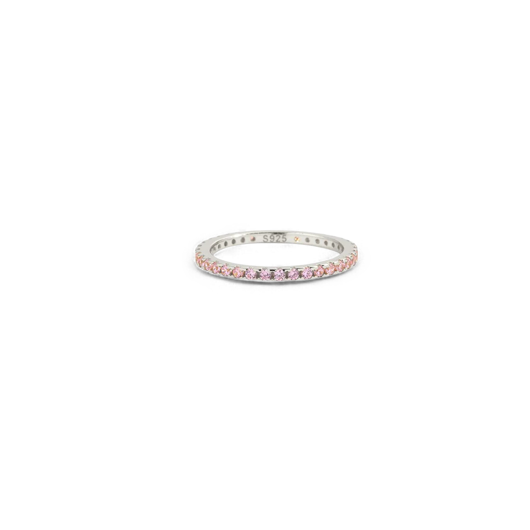 October Birthstone Eternity Stacking Ring - Image 15