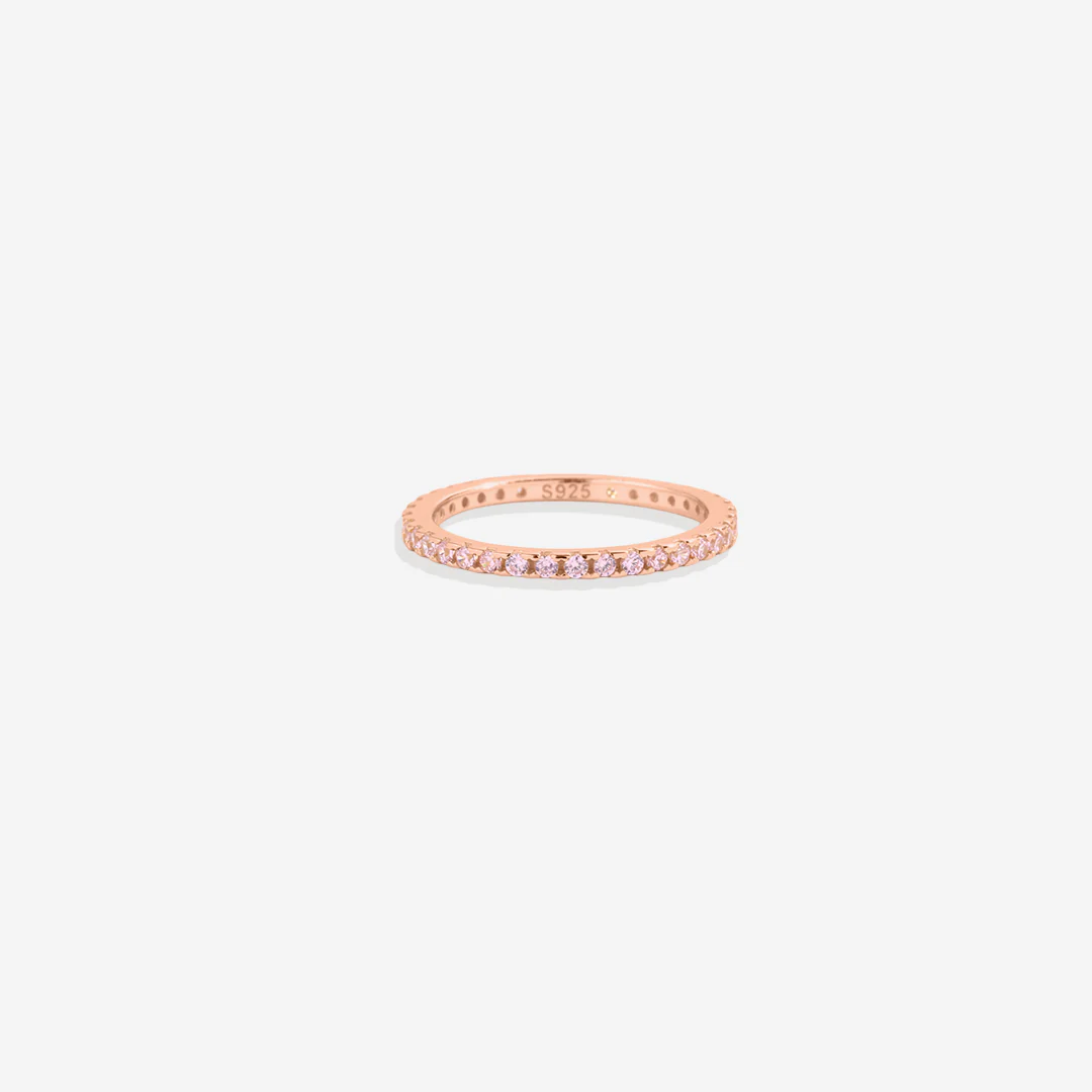 October Birthstone Eternity Stacking Ring - Image 21