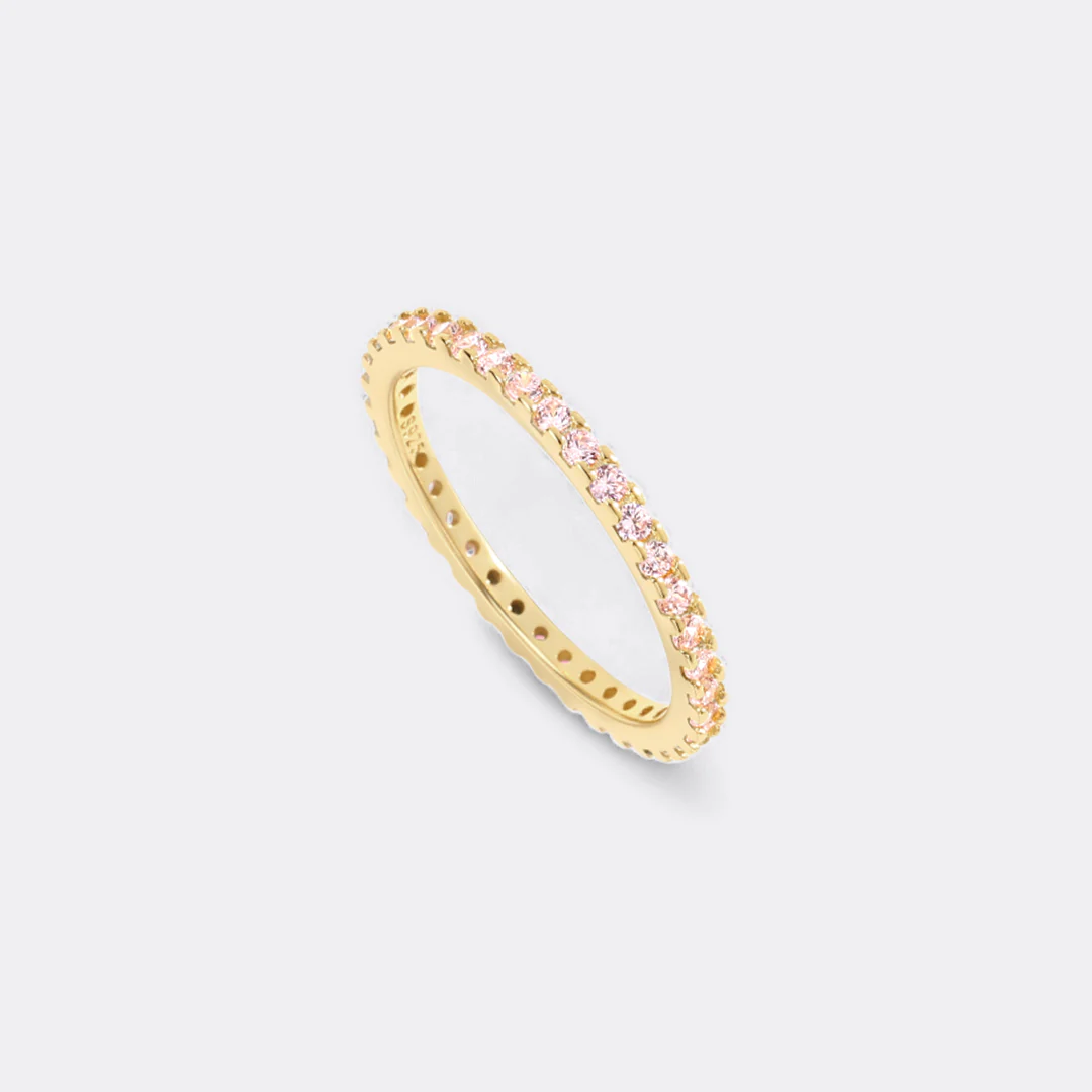 October Birthstone Eternity Stacking Ring - Image 30