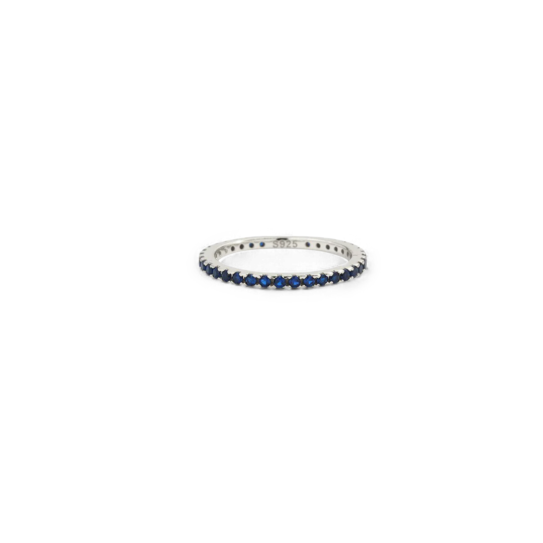 September Birthstone Eternity Stacking Ring - Image 15