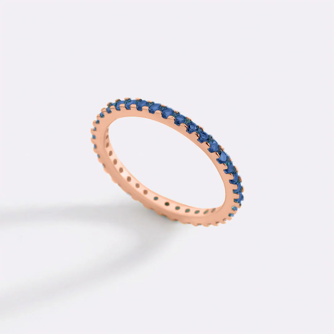 September Birthstone Eternity Stacking Ring - Image 23